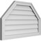Ekena Millwork Octagonal Top Surface Mount PVC Gable Vent w/ 2"W x 1-1/2"P Brickmould Frame, 32"W x 20"H GVPOT32X2002SN - alternate 2